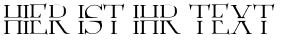 Ihre Vorschau von der Schriftart Vis-A-Vis