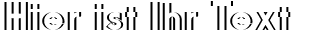 Ihre Vorschau von der Schriftart DiffiKult