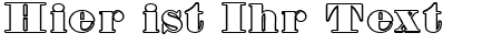 Ihre Vorschau von der Schriftart Fette Bauersche Antiqua Hollow