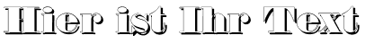 Ihre Vorschau von der Schriftart Fette Bauersche Antiqua Shadow