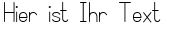 Ihre Vorschau von der Schriftart Simple Print
