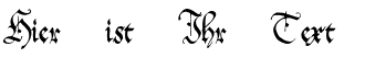 Ihre Vorschau von der Schriftart Offenbach Chancery