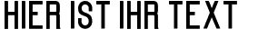 Ihre Vorschau von der Schriftart Kanalisirung