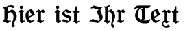 Ihre Vorschau von der Schriftart Offenbacher Schwabacher CAT