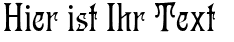 Ihre Vorschau von der Schriftart Germanica