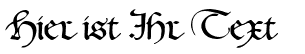 Ihre Vorschau von der Schriftart Hentimps Circlet