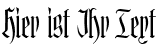 Ihre Vorschau von der Schriftart Hofstaetten