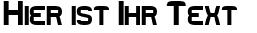 Ihre Vorschau von der Schriftart Rueck
