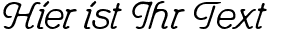 Ihre Vorschau von der Schriftart Feronia