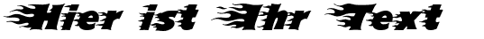 Ihre Vorschau von der Schriftart Blazed