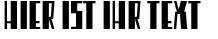 Ihre Vorschau von der Schriftart Eleventh Square