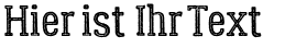 Ihre Vorschau von der Schriftart Lumberjack Inline Rough
