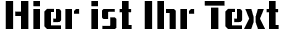Ihre Vorschau von der Schriftart USSR Stencil