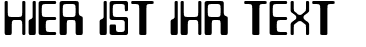 Ihre Vorschau von der Schriftart Lazenby Computer