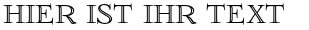Ihre Vorschau von der Schriftart Foglihten No01