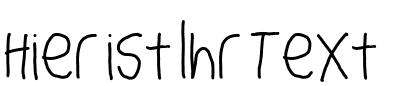 Ihre Vorschau von der Schriftart Big Writer