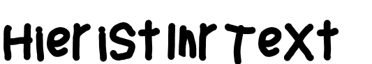 Ihre Vorschau von der Schriftart Thicker Than