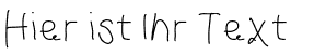 Ihre Vorschau von der Schriftart Curly Kue