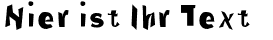 Ihre Vorschau von der Schriftart Through The Black