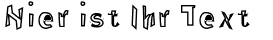 Ihre Vorschau von der Schriftart Through The Black Reverse