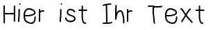 Ihre Vorschau von der Schriftart NumbBunny