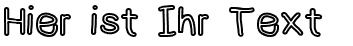 Ihre Vorschau von der Schriftart NumbBunny Bold Outline