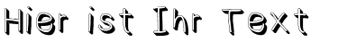 Ihre Vorschau von der Schriftart NumbBunny Shadow