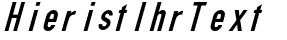 Ihre Vorschau von der Schriftart DIN Kursivschrift