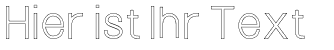 Ihre Vorschau von der Schriftart Nordica Advanced Outline