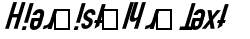 Ihre Vorschau von der Schriftart Polski DIN Kursivschrift