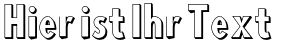 Ihre Vorschau von der Schriftart Blink 3D