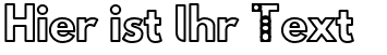 Ihre Vorschau von der Schriftart Hussar Techniczny Outline