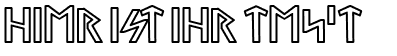 Ihre Vorschau von der Schriftart Stormning Aesir