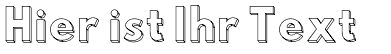Ihre Vorschau von der Schriftart Hussar 3D