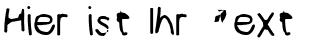 Ihre Vorschau von der Schriftart ILikeTurtles
