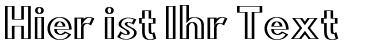 Ihre Vorschau von der Schriftart Hussar Outliner