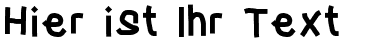 Ihre Vorschau von der Schriftart Tape