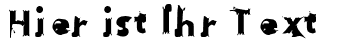 Ihre Vorschau von der Schriftart Hussar Przerywany