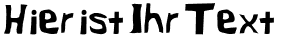 Ihre Vorschau von der Schriftart Yuck