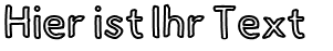 Ihre Vorschau von der Schriftart Hussar Pisanka Outline