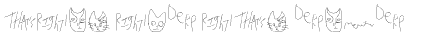 Ihre Vorschau von der Schriftart Mew Too CatDings