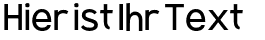 Ihre Vorschau von der Schriftart Rabbid Highway Sign VII