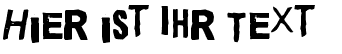 Ihre Vorschau von der Schriftart Quick end Jerk