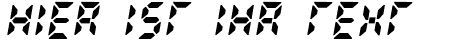 Ihre Vorschau von der Schriftart Radioland