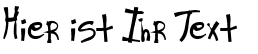 Ihre Vorschau von der Schriftart Ra's Hand