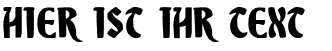 Ihre Vorschau von der Schriftart Sable Lion