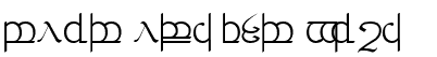 Ihre Vorschau von der Schriftart Tengwar