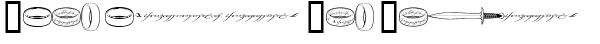 Ihre Vorschau von der Schriftart The One Ring