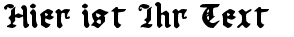 Ihre Vorschau von der Schriftart Uberhlme