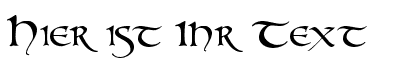 Ihre Vorschau von der Schriftart UnZialish